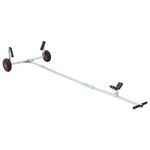 Adjustable Boat Trailer with Pneumatic Tires Silver Rubber Wheel Steel  vidaXL