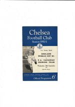 1950 England World Cup X1 v Canadian Touring Team Charity Shield Programme