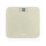Salter Digital Bathroom Scale, Battery-Free, LCD Display Tough Glass 180kg Cream
