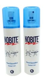 2x NOBITE Skin Sensitive Spray Bottle, 100ml Against Mosquitoes & Ticks PZN 07392210