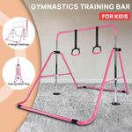 Gymnastics Bar Expandable Horizontal Training Bars For Children Kids Home Gym UF