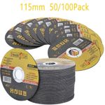 100 x 115mm ULTRA THIN 1mm METAL CUTTING BLADE DISC FOR STEEL & STAINLESS ANGLE
