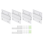 4 Pair French Cleat Picture Hanger, 2 Inch Heavy Duty Aluminum Z Bar Clip