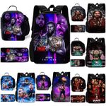 Boys WWE RomaN Reigns School Backpack Insulated Lunch Bag Rucksack Pencil CaseE
