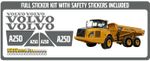 Volvo A25D Decal Kit Articulated Dump Truck . Sticker Kit With Safety Stickers