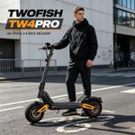 NEW 12" Off-Road Electric Scooter Dual motor 60V 23Ah 60-70KM TWOFISH E-Scooter