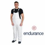 Endurance White Polycotton Bib & Brace Workwear Overalls – Painter & Decorator