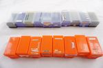 Agfa Empty 35mm Plastic Slide Storage Blue & Red Boxes x18 Job Lot Ref 1