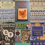 JULIE HASLER Cross stitch Dogs & Puppies, Fantasy, Flowers, Wild Animals & More