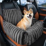 Dog Car Seat Booster Bed with Thick Memory Foam 20cm Raised Pet Car Seat for Dog