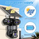 Solar Battery Powered Camera WiFi/4G Wireless Security PTZ CCTV IP Cam 10XZOOM