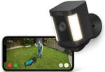 Ring Spotlight Cam Wired Outdoor Security Camera Black