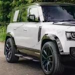 6PCS/SET WIDE FENDER WHEEL ARCH TRIM KIT GLOSS BLACK FOR DEFENDER 110 L663 2020+