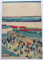 JAPANESE WOODBLOCK PRINT ORIGINAL AUTHENTIC ANTIQUE 1870s 