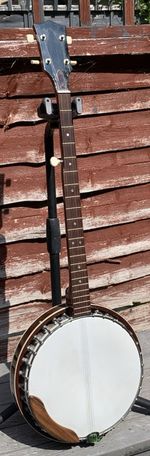 Vintage 1970s 5-String Banjo Made in Japan Steel Reinforced Neck