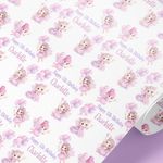 Personalised Fairy Wrapping Paper | Pink Purple Birthday Gift Wrap Any Name