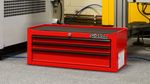 Hilka Tool Box New Red Steel Metal 3 Drawer  Add On Toolbox Storage Chest