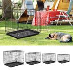 Dog / Cat Cage Puppy Training Crate Pet Carrier Small Medium Raised Metal Cages