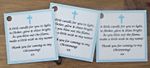 CHRISTENING / BAPTISM CANDLE FAVOURS GUEST LABELS ** TAGS  -Can be personalised 