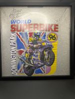 Signed James Jamie Whitham Boost Yamaha BSB Wsbk Framed Shirt Poster T-shirt 