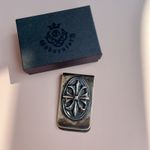 Vintage Gaboratory (Gabor) Cross Oval Money Clip Sterling Silver 925 78g Boxed