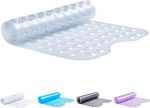 Non-Slip Bath Mat with Suction Cups | Clear 100X40Cm Extra Long Bathtub Mats