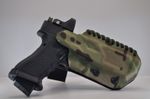 Glock 17 /19  optics and high sights ready Kydex hand made holster