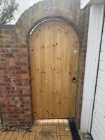 Super Heavy Duty Arch Top Pedestrian Gate, Bow Top Garden Gate