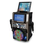 Easy Karaoke EKS300 Bluetooth Trolley Karaoke System with CD+G & LED Lights
