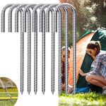 10-100Pcs Tent Pegs Heavy Duty Steel Marquee Ground Stakes Gazebo Camping Awning