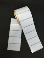 100 WHITE 25mm x 50mm FREEZER ADHESIVE WRITE ON FOOD LABELS STICKERS (IN STRIPS)