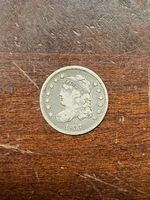 1837  CAPPED BUST HALF DIME BEAUTIFUL FINE DETAILS SCRATCH