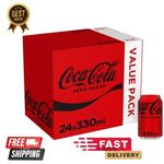 Coca-Cola Zero Sugar 24 X 330ml FREE SHIPPING