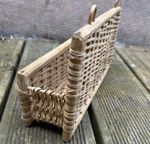 Wall Pocket Letter Basket Key Hook Organizer 11cm Hooks Wall Pocket Wicker Decor