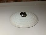 Le Creuset Signature Round Dutch Oven Lid ONLY 27 Oval Meringue