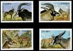 Zambia #SG700-SG703 MNH 1992 Antelopes Bushbuck Eland [574-577]