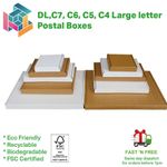 Royal Mail PIP Large Letter Boxes C4 C5 C6 C7 DL Postal Box FSC Certified