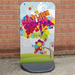 Ecoflex Pavement Sign A-Board Proflex Kerb Advertising Display Stand