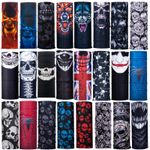 Multi use Skulls Biker Balaclava Neck Tube Snood Scarf Face Mask Warmer Bandana