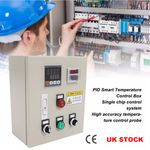 15KW PID Temperature Control Box Intelligent Temp Controller W/ Thermocouple UK