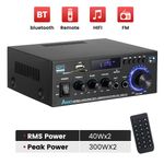 600W bluetooth Stereo Amplifier Amp HIFI Audio Radio 2CH USB AUX FM Car Home UK