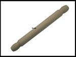 BEECHWOOD WOODEN WOOD BAKING LARGE ROLLING PIN PASTRY 40cm x 3.5cm traditional 