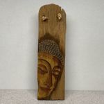 Wooden Buddha Wall Hanging Plaque Reclaimed Wood Hand Painted.....