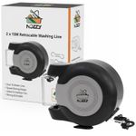 30m Retractable Clothes Reel Double Washing Line Wall Mounted Outdoor