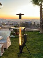 Pellet Stove Glass Flame Tubular Outdoor Heater Pat🔥FREE FUEL + FREE BLOW TORCH