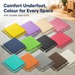60x60cm Interlocking EVA Foam Floor Mats Thick Soft Non-Slip Tiles for Gym Yoga