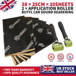 Sound Deadening 2mm Thick Compact 1-30 Sheets Pack Car Van Damping Mat For VW