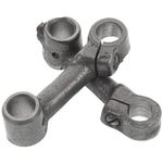 2Pcs Grey Metal Foot Control Linkage Rod for Treadle Sewing Machine Repair