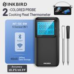 INKBRID WiFi Bluetooth Meat Thermometer INT-12E-BW Sensor Grill Cooking Alarm CF