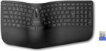 TECKNET Wireless Ergonomic Keyboard with Wrist Rest, Bluetooth 5.0 & 2.4G USB